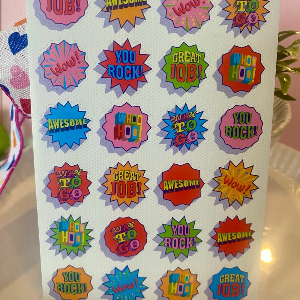 10/$10 Colorful Motivational Stickers